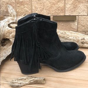 Marc Fisher Black Suede Boots